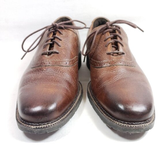 Neil M. Men's Size 8.5 Brown Leather Plain Toe Oxford - Picture 6 of 9